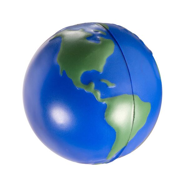 Globe Earth Shape Stress Ball Thumbnail
