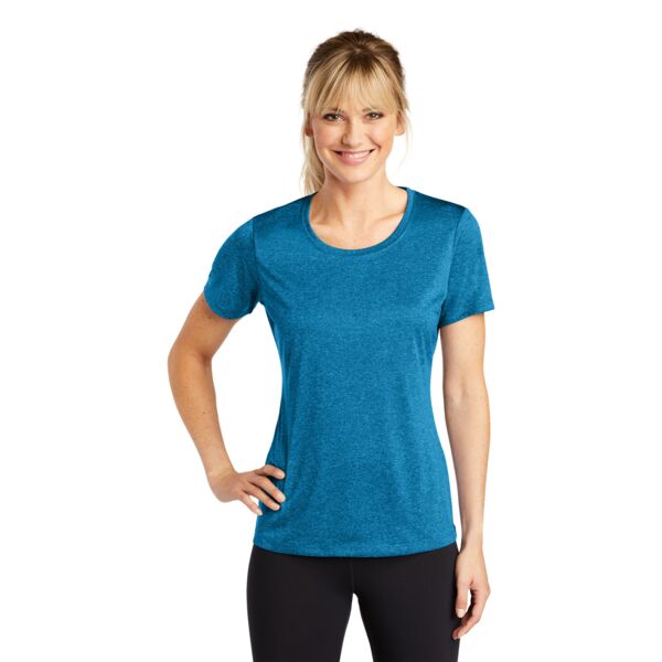 Ladies Heather Poly T-Shirt Thumbnail