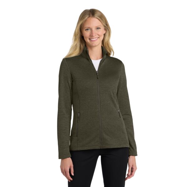 Ladies Collective Striated Fleece Jacket Thumbnail